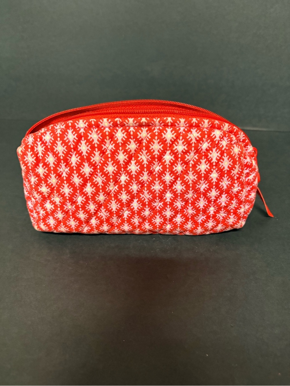 Vera Bradley Red Patterned Women's Cosmetic Pouch